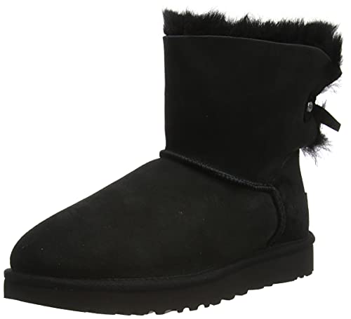 UGG Damen Mini Bailey Bow Evergreen CLASSIC BOOT, Schwarz, 37 EU von UGG