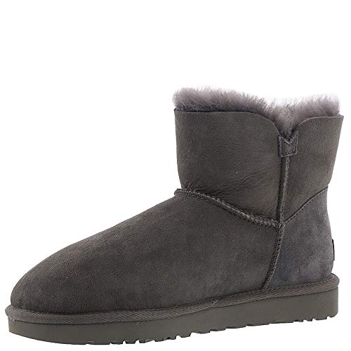 UGG Damen Mini Bailey Button Kurzschaft Stiefel, Grau (Grigio), 36 EU von UGG