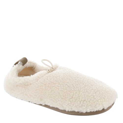 UGG Damen Plushy Slipper Hausschuh, Natural/Chestnut, 36 EU von UGG