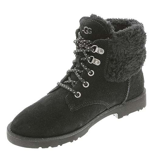 UGG Damen ROMELY Heritage LACE Klassische Stiefel, Black, 41 EU von UGG