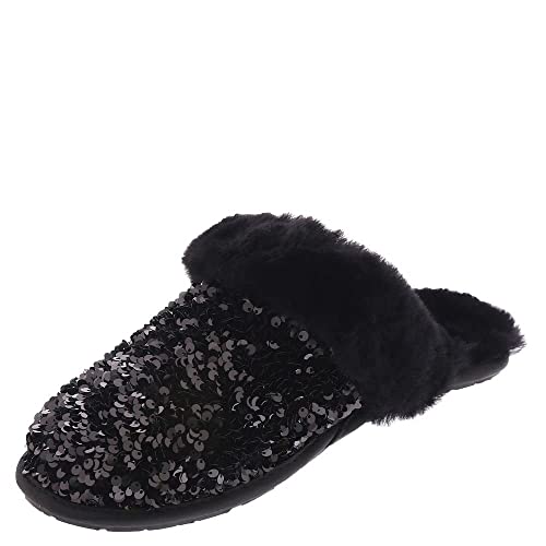 UGG Damen Scuffette II Chunky Sequin Hausschuh, Black, 36 EU von UGG