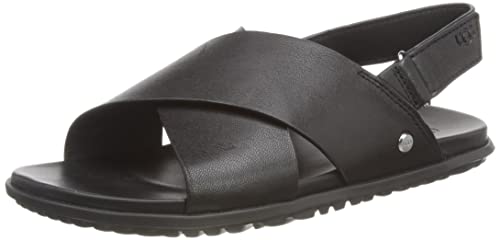 UGG Damen Solivan Slingback Sandale, Schwarzes Leder, 36 EU von UGG