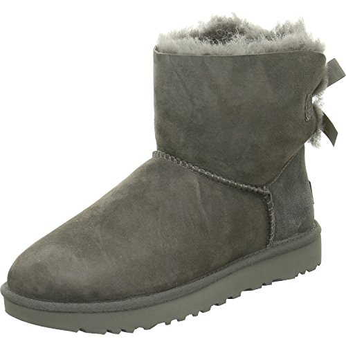 UGG Damen Mini Bailey Bow Ii Classic Boot, Grau, 41 EU von UGG