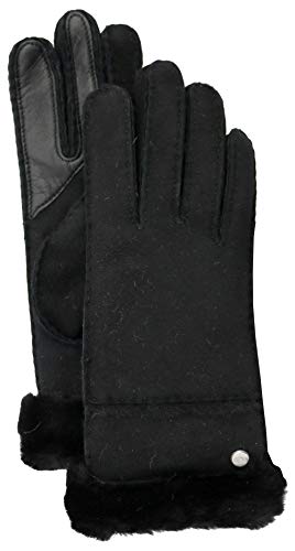 UGG Damen W Seamed TECH Glove W NÄHTER TECHHANDSCHUH, Schwarz, M von UGG