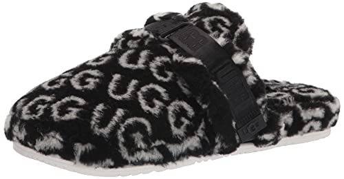 UGG Fluff IT POP Hausschuh 2022 Black/White, 44 von UGG