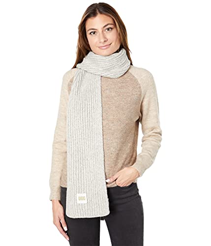 UGG Damen W Chunky Rib Knit Scarf W Grob Gerippter Strickschal, Light Grey, O/S von UGG