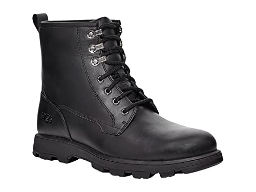 UGG Herren Kirkson Hiking, Winter Boots, Black Leather, 44 EU von UGG