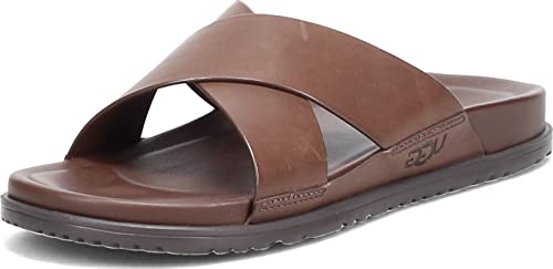 UGG Herren M Wainscott Slide Schiebe-Sandalen, Grizzly-Leder, 40 EU von UGG