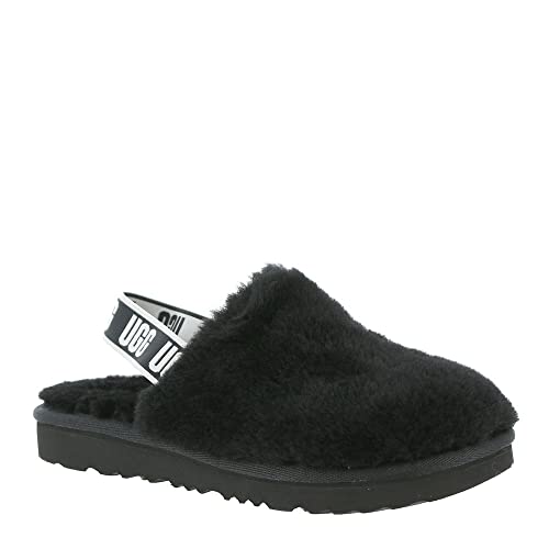 UGG Jungen Unisex Kinder Fluff Yeah Clog Hausschuh, Black, 32 EU von UGG