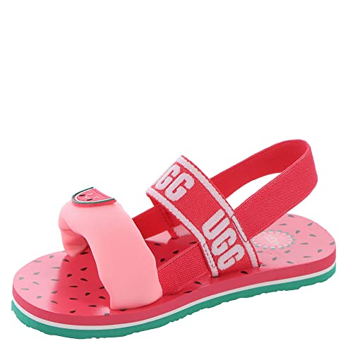 UGG Jungen Unisex Kinder Zuma Sling Watermelon Stuffie Sandale, 32 EU von UGG