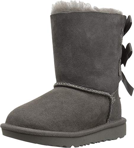 UGG Unisex Kinder Bailey Bow Ii Classic Boot, Grey, 23.5 EU von UGG