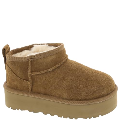 UGG Kids Classic Ultra MINI PLATF Boots, kastanienbraun, 32.5 EU von UGG