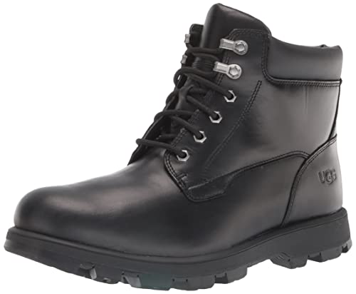 UGG Herren Stenton Boot, Black Leather, 41 EU von UGG