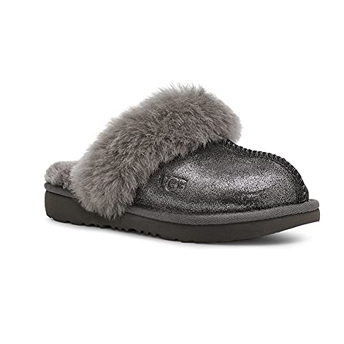 UGG Mädchen Cozy Ii Metallic Glitter Slipper, METAL, 27.5 EU von UGG