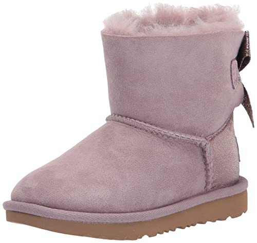 UGG Mädchen Mini Bailey Bow Glitz Classic Boot, Shadow, 31 EU von UGG