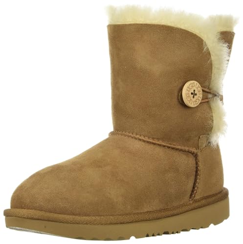 UGG Mädchen T BAILEY BUTTON II Stiefelette, Chestnut, 22.5 EU von UGG