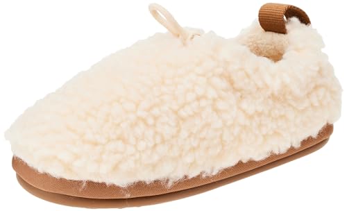 UGG Plushy Slipper Hausschuh, Natural/Chestnut, 27.5 EU von UGG