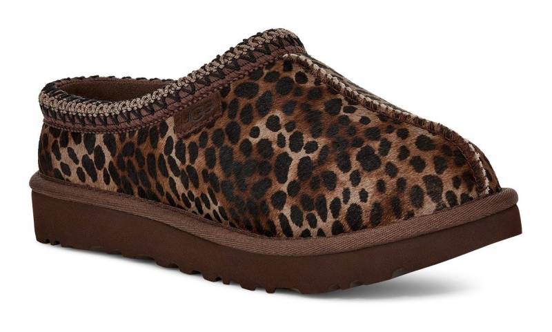 UGG Tasman Caspian Clog Mule, Hausschuh mit allover Leo-Muster von UGG