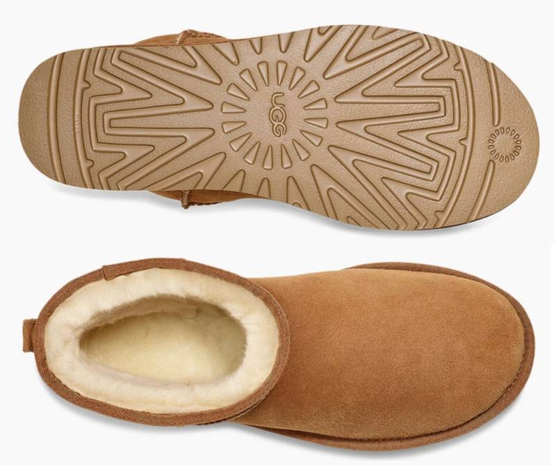 UGG UGG Boots Classic Mini Boot Shearling Chestnut Suede Stiefel Schuhe Sh Sneaker von UGG