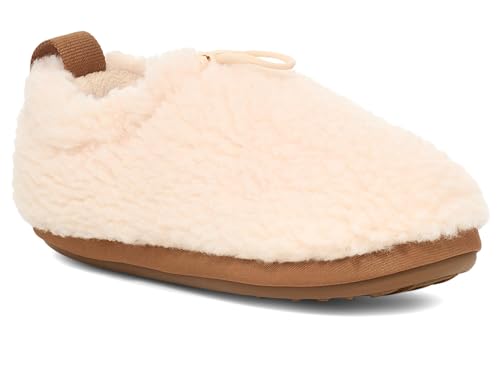 UGG Plushy Slipper Hausschuh, Natural/Chestnut, 32.5 EU von UGG