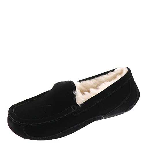 UGG Unisex Kinder Ascot Slipper, Black Suede, 36 EU von UGG