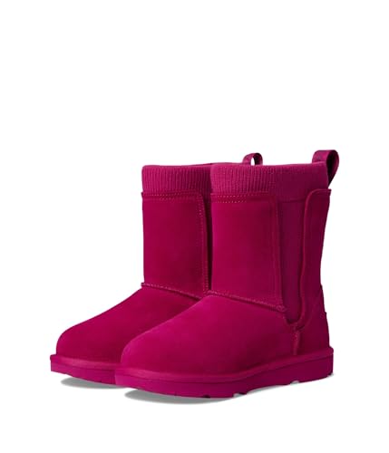 UGG Unisex Kinder K Classic Ii Stretch Cuff Fashion Boot, Dunkle Pfingstrose, 2 Little Kid von UGG