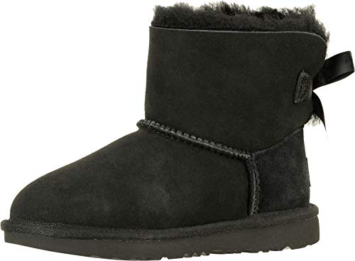 UGG Unisex Kinder Mini Bailey Bow Ii Classic Boot, BLACK, 33.5 EU von UGG