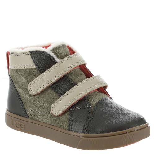 UGG Unisex Kinder Rennon II Sneaker, Antilope/Mustard Seed/Warm Red von UGG