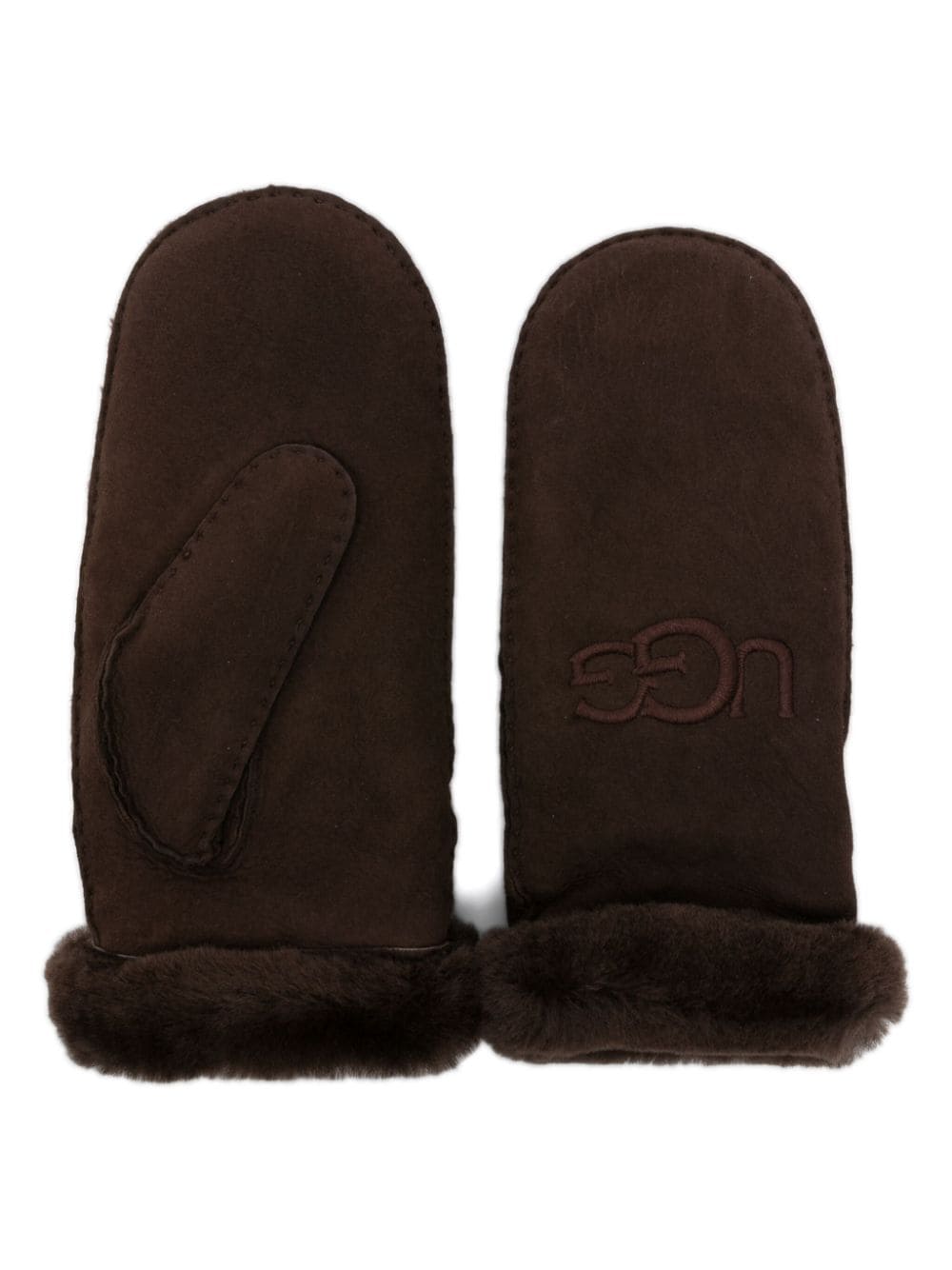 UGG Fäustlinge mit Shearling - Braun von UGG