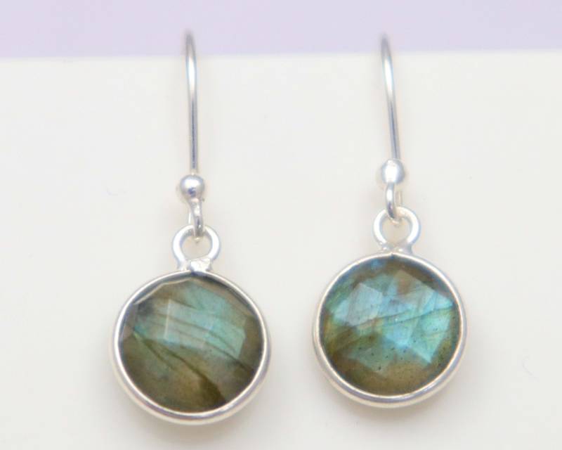 Handgemachte Labradorit Ohrringe Sterling Silber Runde Briolett Schmuck Handgemachte Labradorit Ohrringe Sterling Silber Runde Briolett Schmuck von UGJEWELLERS
