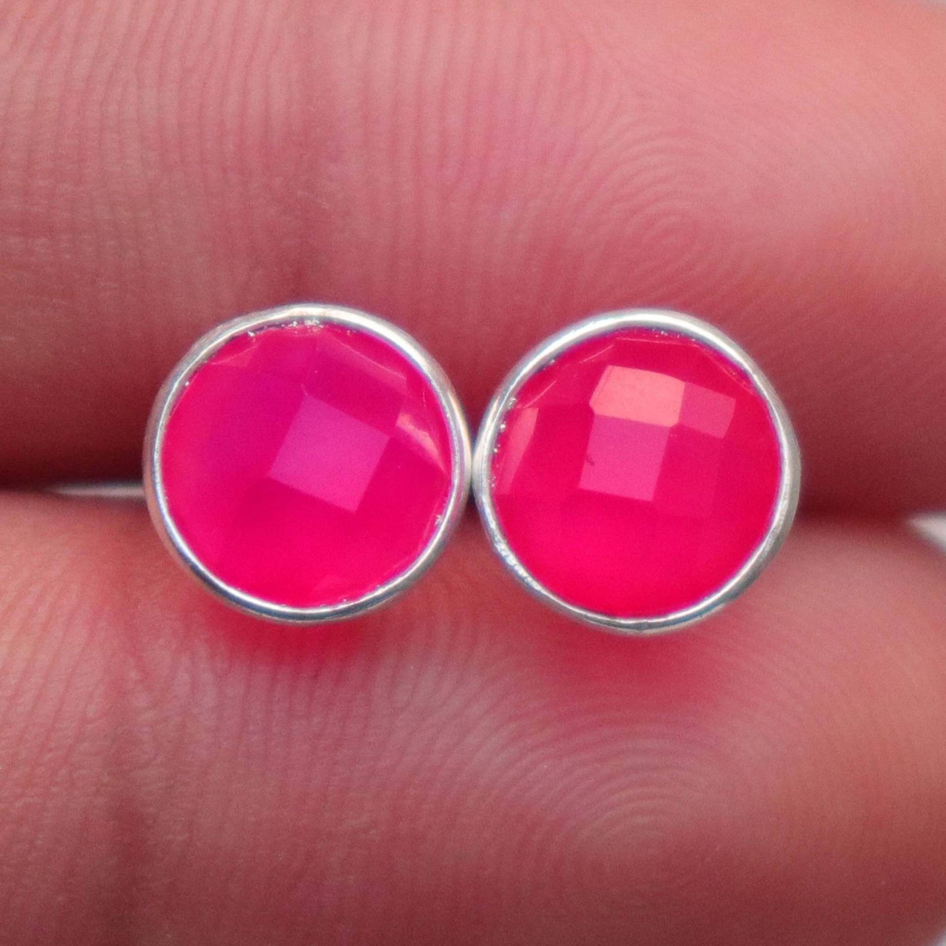 Rubin Chalcedon Sterlingsilber Ohrstecker Handgemachtes Schmuck Geschenk Rubin Chalcedon Sterlingsilber Ohrstecker Handgemachtes Schmuck Geschenk von UGJEWELLERS