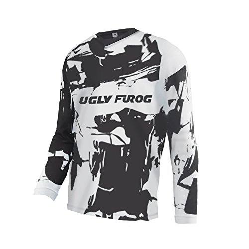 UGLY FROG 2018 Herren Jersey Motocross Mountain Bike Downhill Sports Wear Atmungsaktiv Shirt Sommer&Frühling Style von UGLY FROG