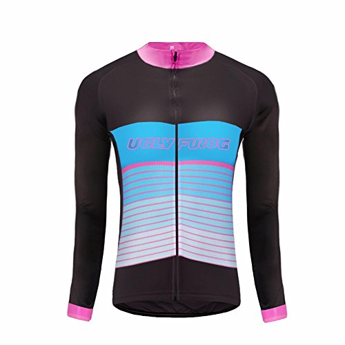 UGLY FROG 2018 Neue Winter Jersey Thermisches Fahrradtrikot Vlies Thermo Langarm Shirt Damen Breathable Radfahren Fahrrad Lange Hülsen Fahrrad Hemd Frauen Langarm Fahrradbekleidung Radfahren von UGLY FROG