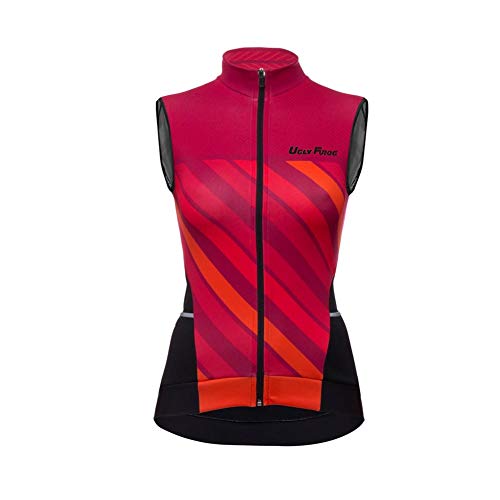 UGLY FROG 2023-2024 Damen Sommer Ärmelloses Frauen Die Jersey Fahrrad Bekleidung Triathlon Vest Fahrradweste Fahrradbekleidung UFZO07 von UGLY FROG