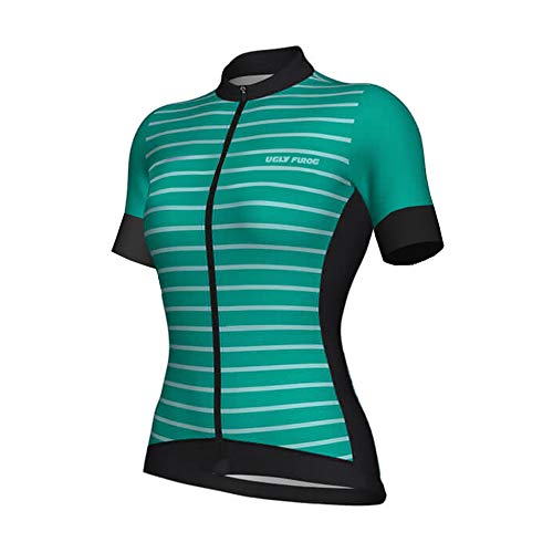 UGLY FROG 2019 New Damen schließen Hülsen Zyklus Jersey Kurzarm Fahrradtrikot Fahrrad Hemd Fahrrad Top Outdoor Sports Radfahren Damen Trikot von UGLY FROG