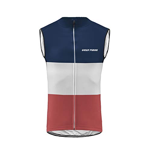 UGLY FROG 2021 Neu Ärmellos Radtrikot Herren Fahrradweste Elastische Atmungsaktive Schnell Trocknen Stoff Fahrradtrikot für Radsport Outdoor Sport Vest von UGLY FROG