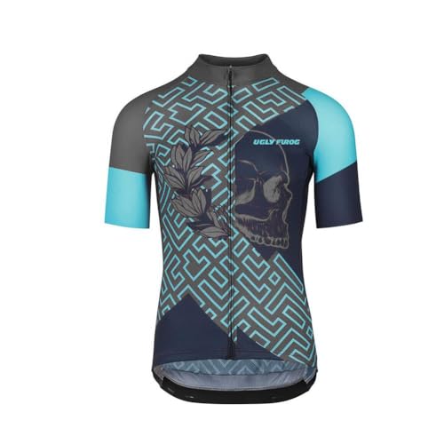 UGLY FROG Damen Radtrikot Atmungsaktiv Fahrrad Trikot Kurzarm mit 3 Rückentaschen von UGLY FROG