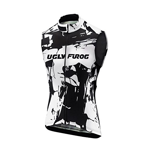 UGLY FROG Damen Radtrikot Schnelltrocknend Atmungsaktiv Fahrradtrikot Ärmellos Westen Sommer Stil von UGLY FROG