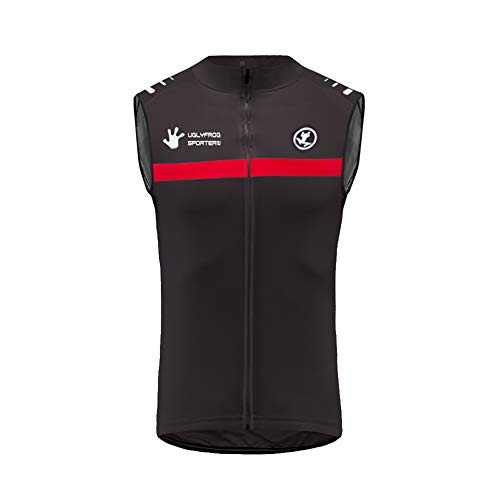 UGLY FROG Fahrradtrikot für Herren, ärmellos, Atmungsaktiv, für MTB Rad- und Outdoor-Sport, Winter fleece Vest Schnelltrocknend von UGLY FROG