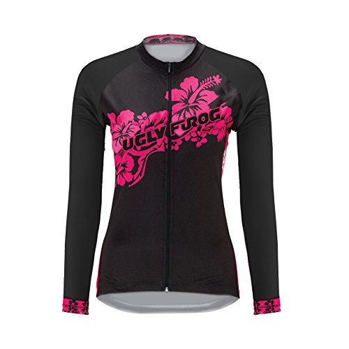 UGLY FROG Funktions Autumn&Winter Fahrrad Trikot Langarm Damen Warmes with Fleece Element Jersey von UGLY FROG