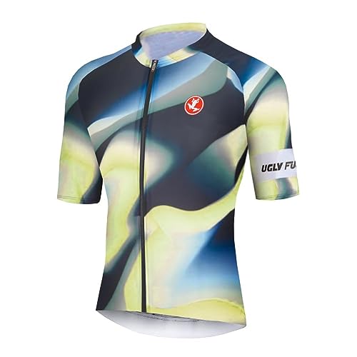 UGLY FROG Herren Funktions Fahrradtrikot Kurzarm - Jersey - Radshirt - Bikeshirt MTB mit Taschen end - Reißverschluss Durchgehend - Reflektoren Vest von UGLY FROG