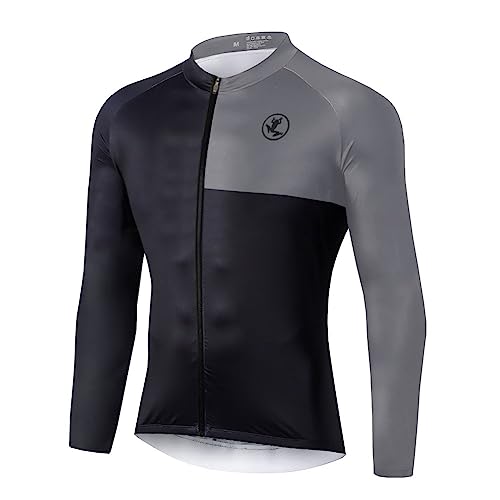 UGLY FROG Herren Radtrikot Fahrrad Trikot Langarm Fahrradbekleidung MTB Sport Top Fleecefutter Farbe:Mehrfarbig Größe:XS-6XL von UGLY FROG