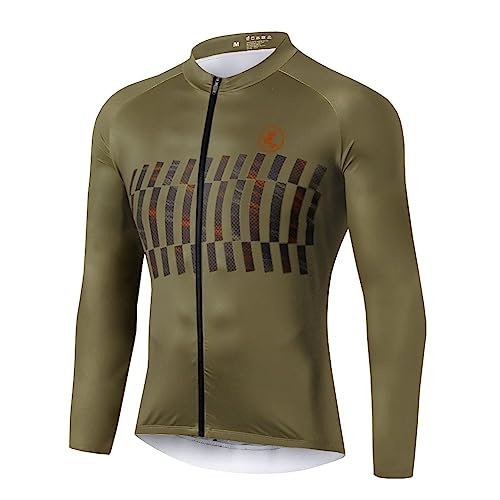 UGLY FROG Herren Radtrikot Fahrrad Trikot Langarm Fahrradbekleidung MTB Sport Top Fleecefutter Farbe:Mehrfarbig Größe:XS-6XL von UGLY FROG