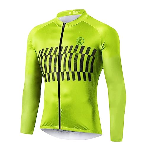 UGLY FROG Herren Radtrikot Fahrrad Trikot Langarm Fahrradbekleidung MTB Sport Top Fleecefutter Farbe:Mehrfarbig Größe:XS-6XL von UGLY FROG