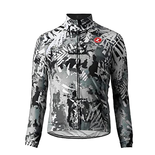 UGLY FROG Herren Radtrikot Fahrrad Trikot Langarm Fahrradbekleidung MTB Sport Top Fleecefutter Farbe:Mehrfarbig Größe:XS-6XL von UGLY FROG