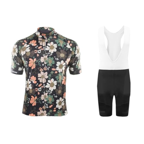 UGLY FROG Herren Radtrikot Set Fahrrad Kurzarm Set Schnelltrocknend Atmungsaktives Shirt + 3D Cushion Shorts Gepolsterte Hose von UGLY FROG