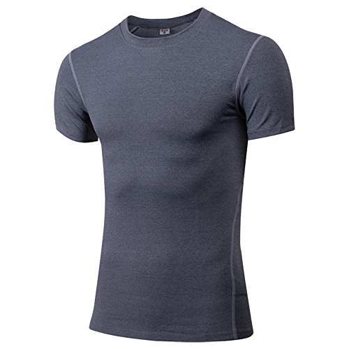 UGLY FROG Herren Sports Wear T-Shirt Männer Kompression Kompression Base Layer Shirt Short Sleeve Rundhalsausschnitt Fitness Top 1003 von UGLY FROG