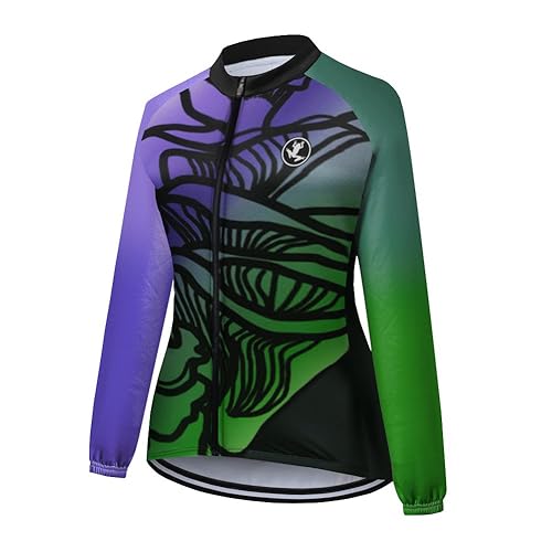 UGLY FROG JK12 Damen Neue Winter Jersey Thermisches Fahrradtrikot Vlies Thermo Langarm Shirt Women Breathable Radfahren Fahrrad Lange Hülsen Fahrrad Hemd Frauen Langarm Fahrradbekleidung… von UGLY FROG