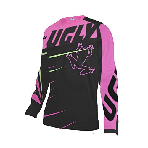 UGLY FROG MTB Jersey Damen Kurzarm/Langarm Downhill Trikot Radtrikot Damen Mountainbike Freeride BMX Fahrradtrikot Motocross DH FR Offroad Bekleidung von UGLY FROG