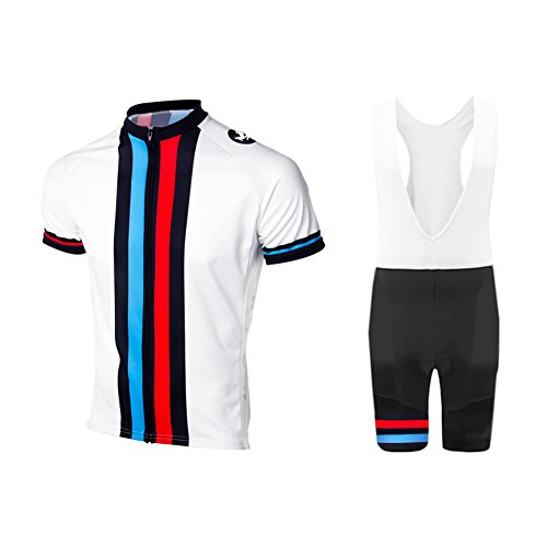 UGLY FROG Milchfaser Radsport Anzüge Herren Kurzarm Trikots+Bib Kurze Hosen Gel Pad Summer Cycling Kit Triathlon Clothes für Radsport Rennrad Einzigartig Designs von UGLY FROG